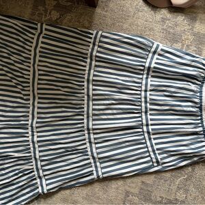 Striped Maxi Skirt in Blue and White